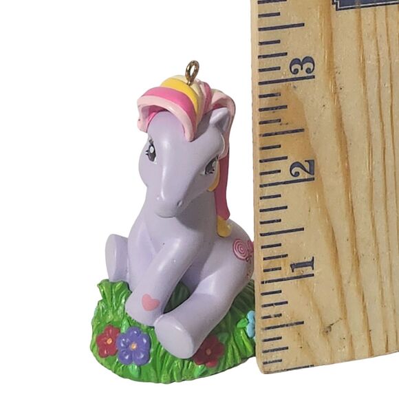 VTG My Little Pony Triple Treat Christmas Ornament Brushable Tail RAINBOW - Picture 6 of 6